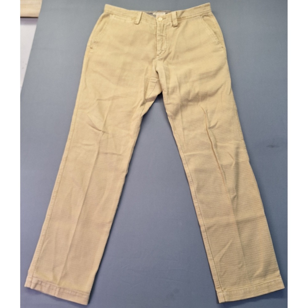 Carbon 2 Cobalt‎ Mens Tan Waffle Texture Cotton Pants Style 125040 Size 33x31